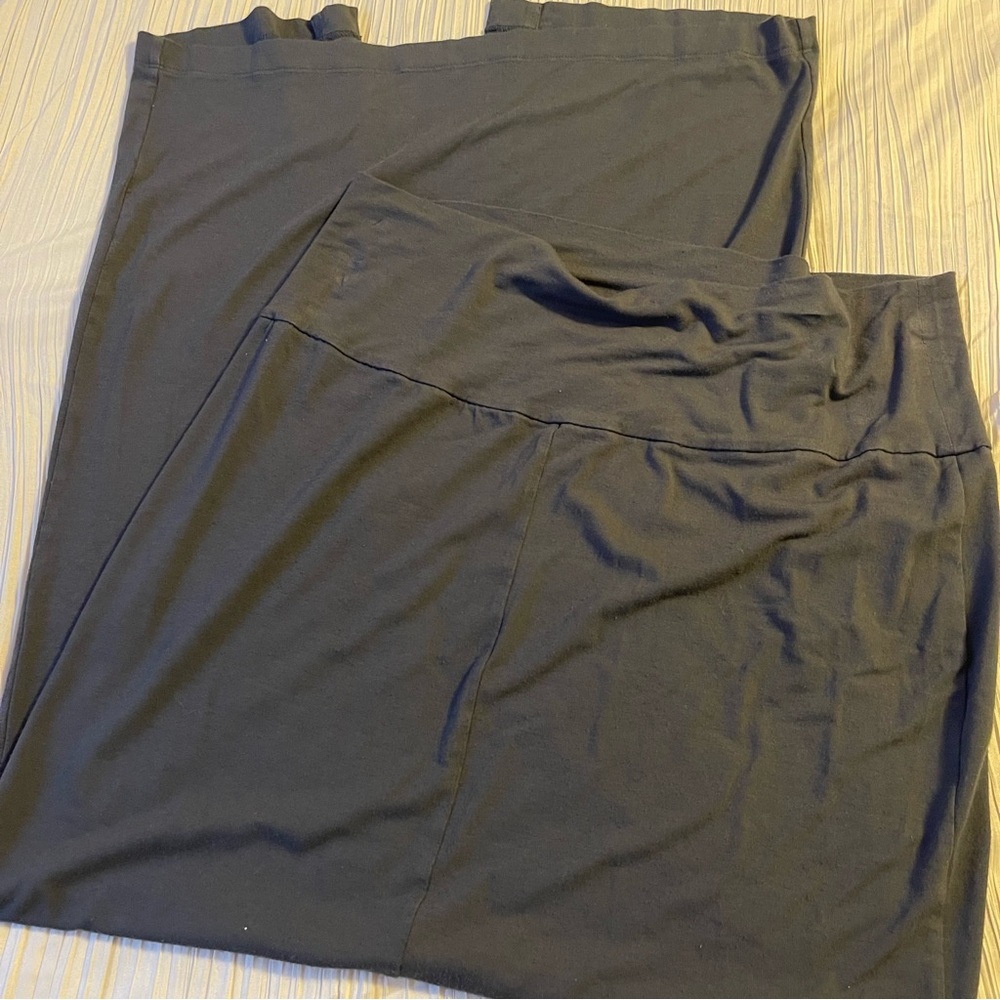 Eileen Fisher gray‎ stretch jersey pull on skirt size medium
